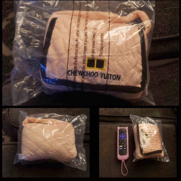 Designer Inspired Pink Bag Plush Dog Cat Bag Toy NEW - Picture 2 of 2